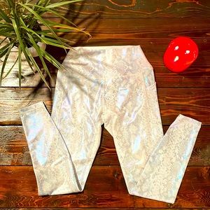 Curves N Combatboots Cobra Foil Leggings Size Small